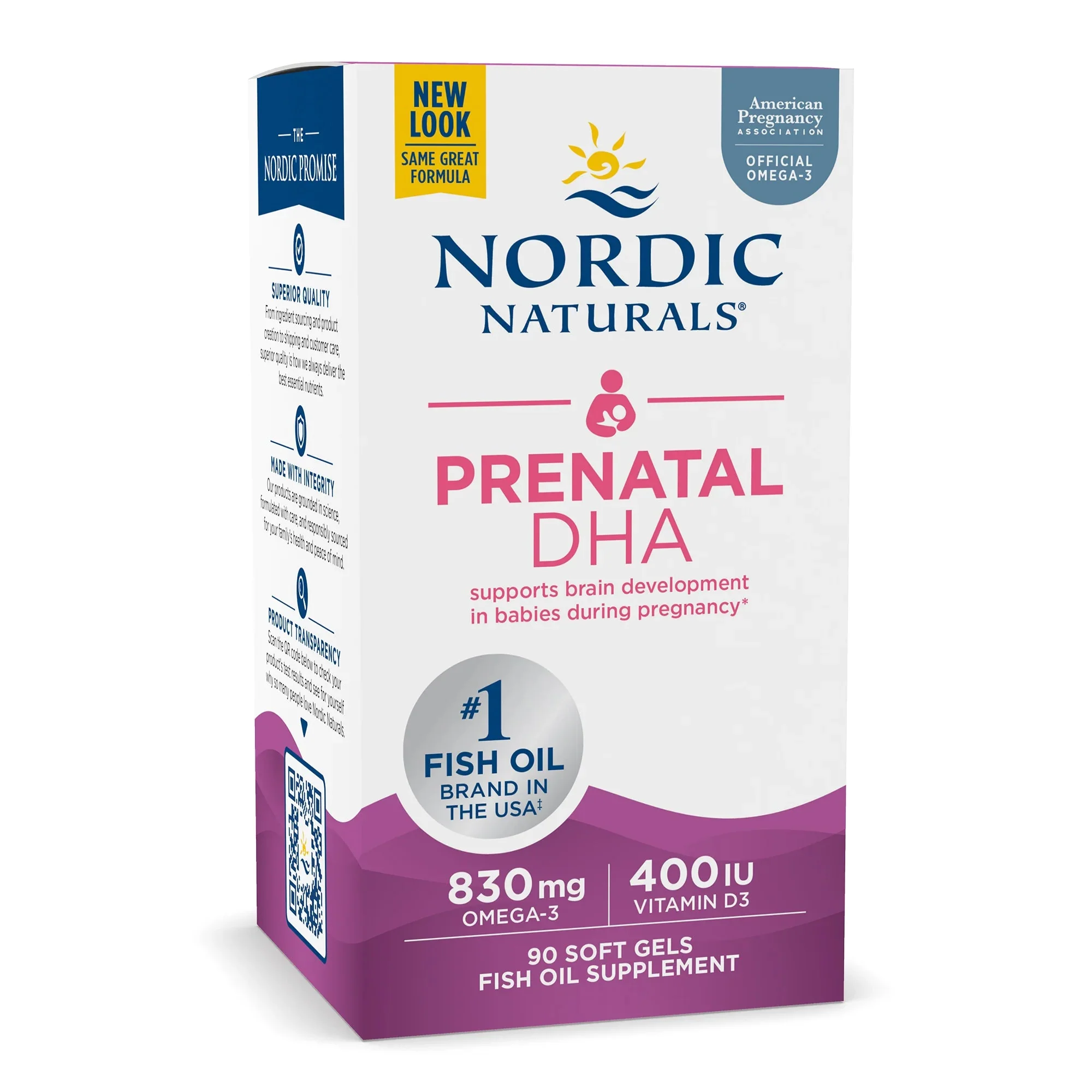 Prenatal DHA™ by Nordic Naturals® – Omega-3 DHA Support for Pregnancy | 90 Unflavoured Softgels - Image 4