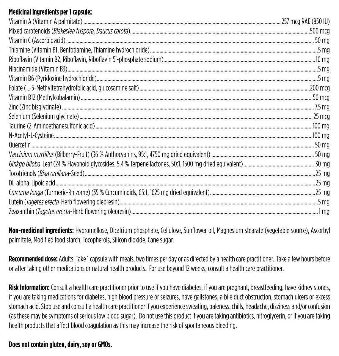OcuForce™ | Designs for Health® | 60 Vegetarian Capsules - Image 2