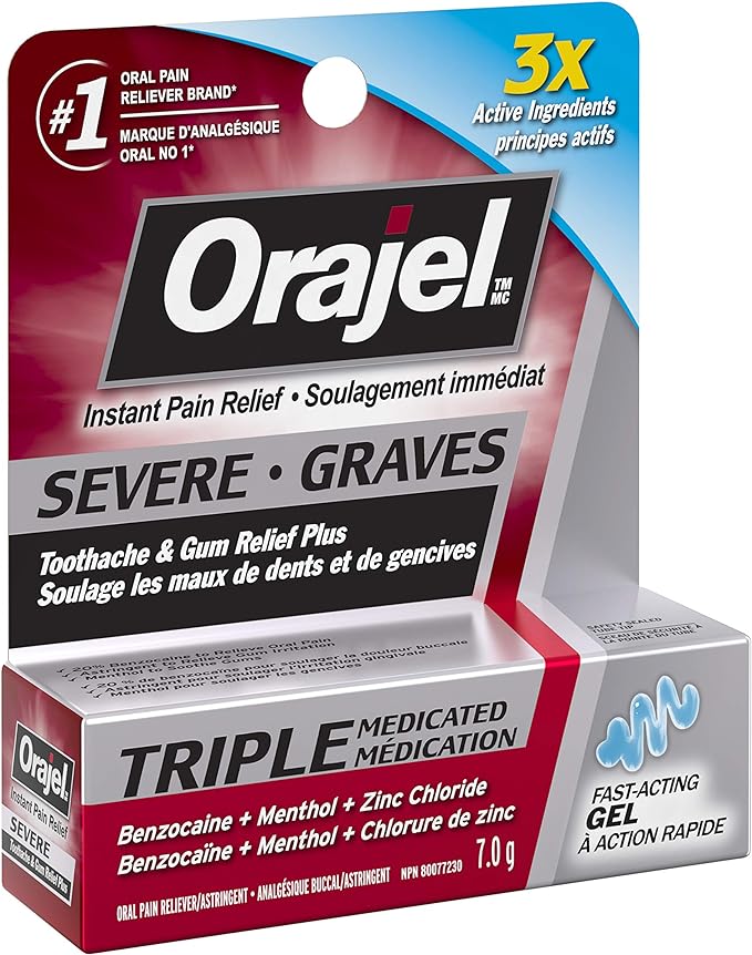 3X medicated Severe Toothache & Gum Relief Plus | Orajel™  | 7.0 gr - Image 3