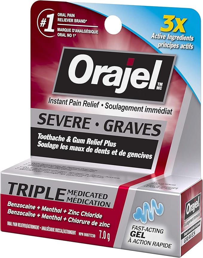3X medicated Severe Toothache & Gum Relief Plus | Orajel™  | 7.0 gr - Image 4