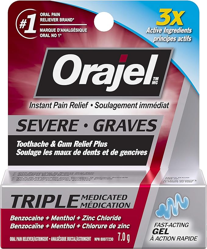 3X medicated Severe Toothache & Gum Relief Plus | Orajel™  | 7.0 gr - Image 5