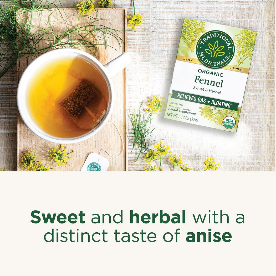 Organic Fennel Tea | Traditional Medicinals® | 16 Tea Bags - Image 4