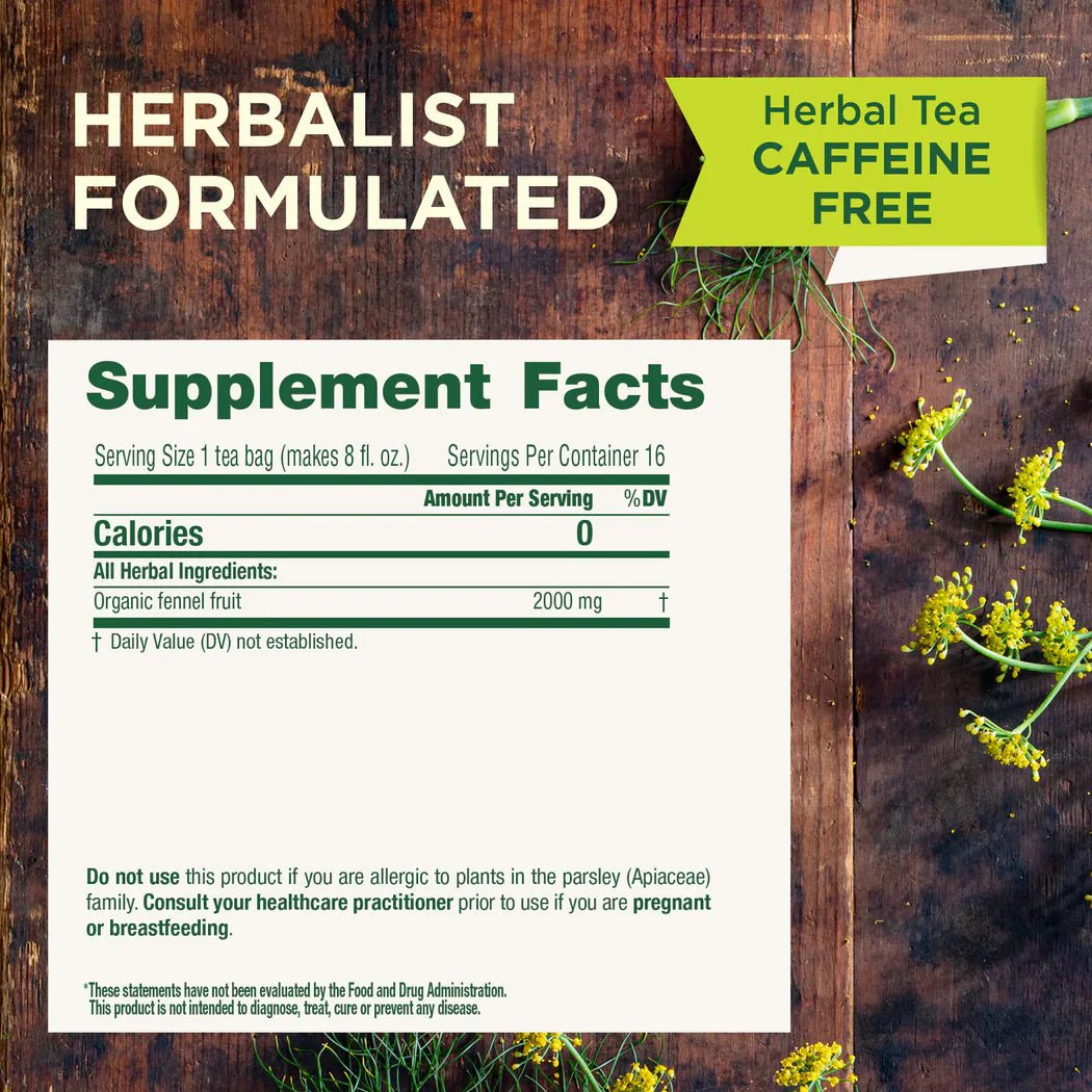 Organic Fennel Tea | Traditional Medicinals® | 16 Tea Bags - Image 6