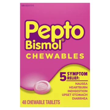 Pepto Original Chewables | Pepto Bismol® | 12, 24, 48 Chewable Tablets - Image 3