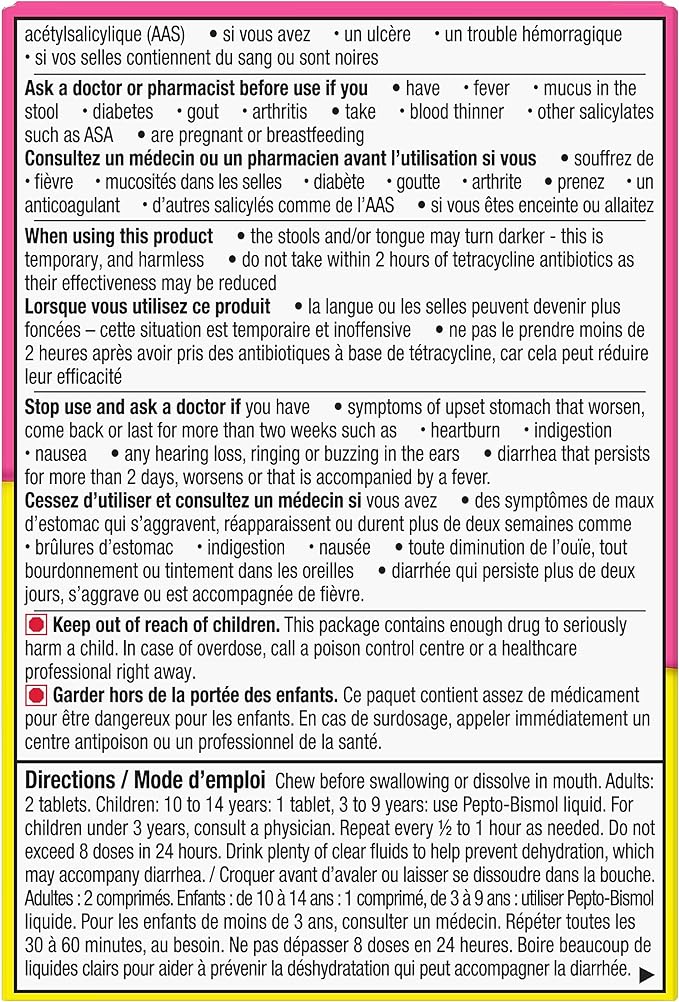 Pepto Original Chewables | Pepto Bismol® | 12, 24, 48 Chewable Tablets - Image 8