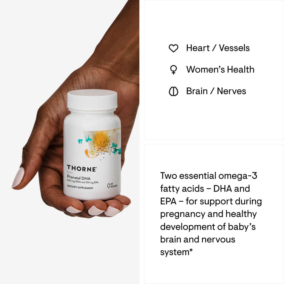 Prenatal DHA by Thorne® – Essential Omega-3 Support for Pregnancy | 60 Gelcaps - Image 5