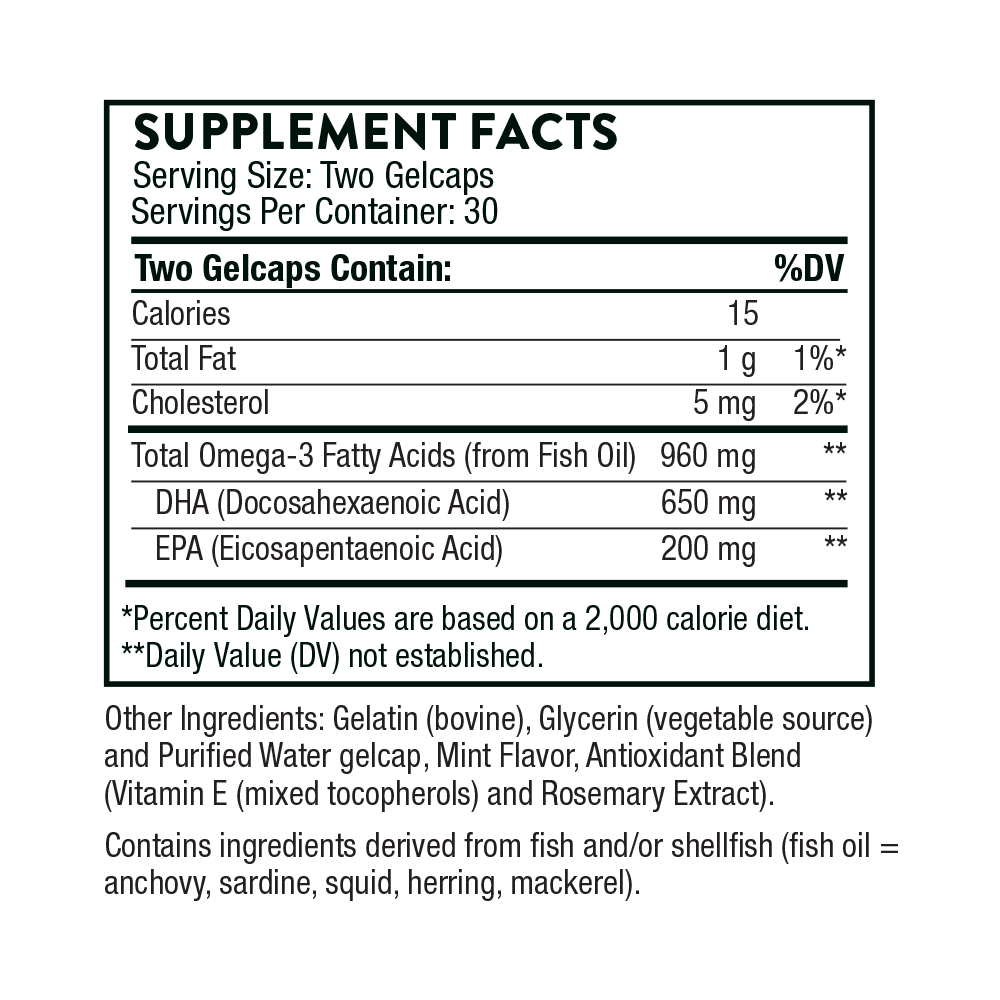 Prenatal DHA by Thorne® – Essential Omega-3 Support for Pregnancy | 60 Gelcaps - Image 8