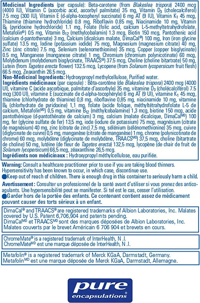 PreNatal Nutrients by Pure Encapsulations® – Prenatal Multivitamin & Nutrient Support | 120 Veg Capsule - Image 7