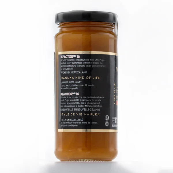 Raw Monofloral Manuka Honey by Wedderspoon® GOLD – KFactor™ 16 | 325 g (11.5 oz) - Image 3