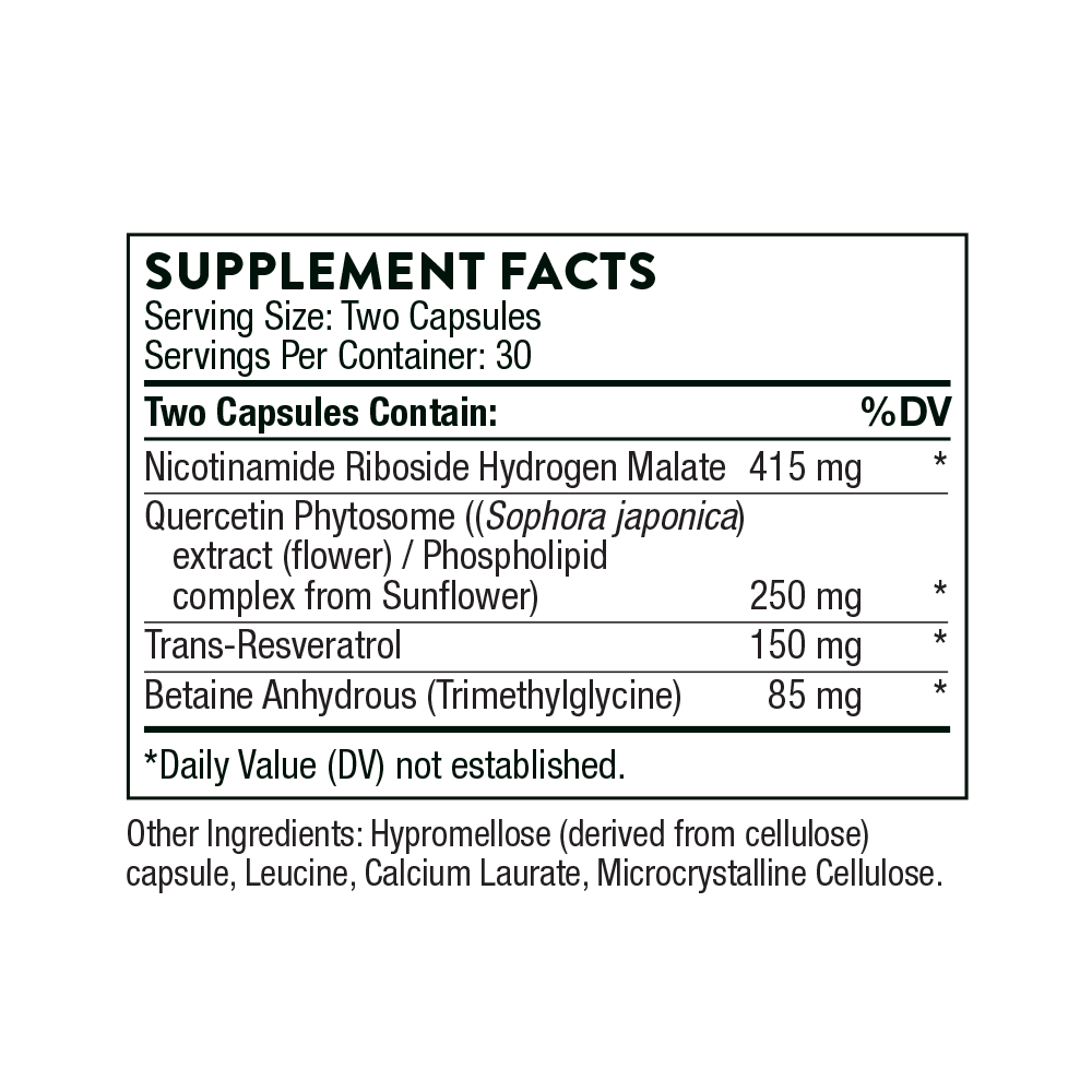 ResveraCel® by Thorne® – NAD+ & Healthy Aging Support | 60 Capsules - Image 7