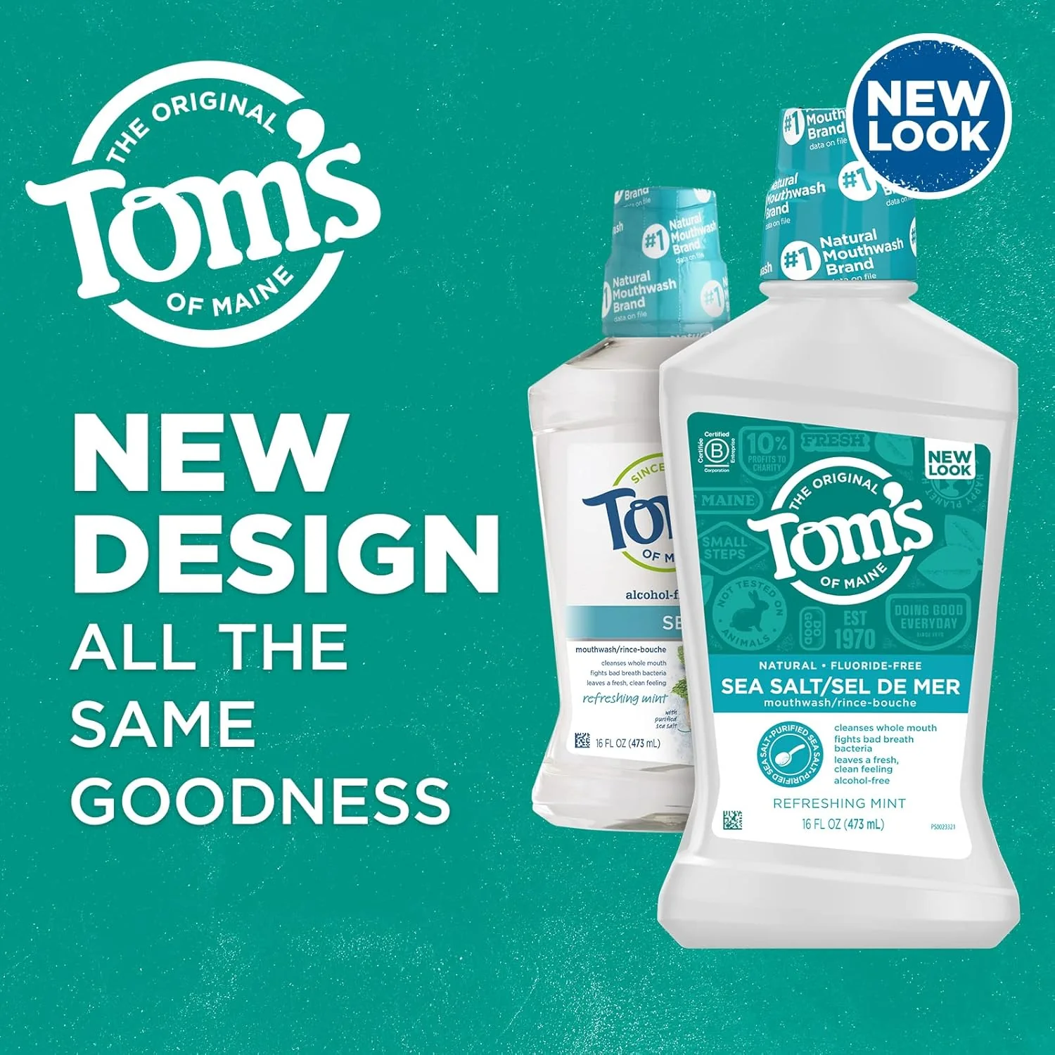 Sea Salt Mouthwash | Tom's of Maine | 473 mL