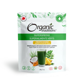 Supergreens with Turmeric and Probiotics | Organic Traditions® | 100g - Image 3