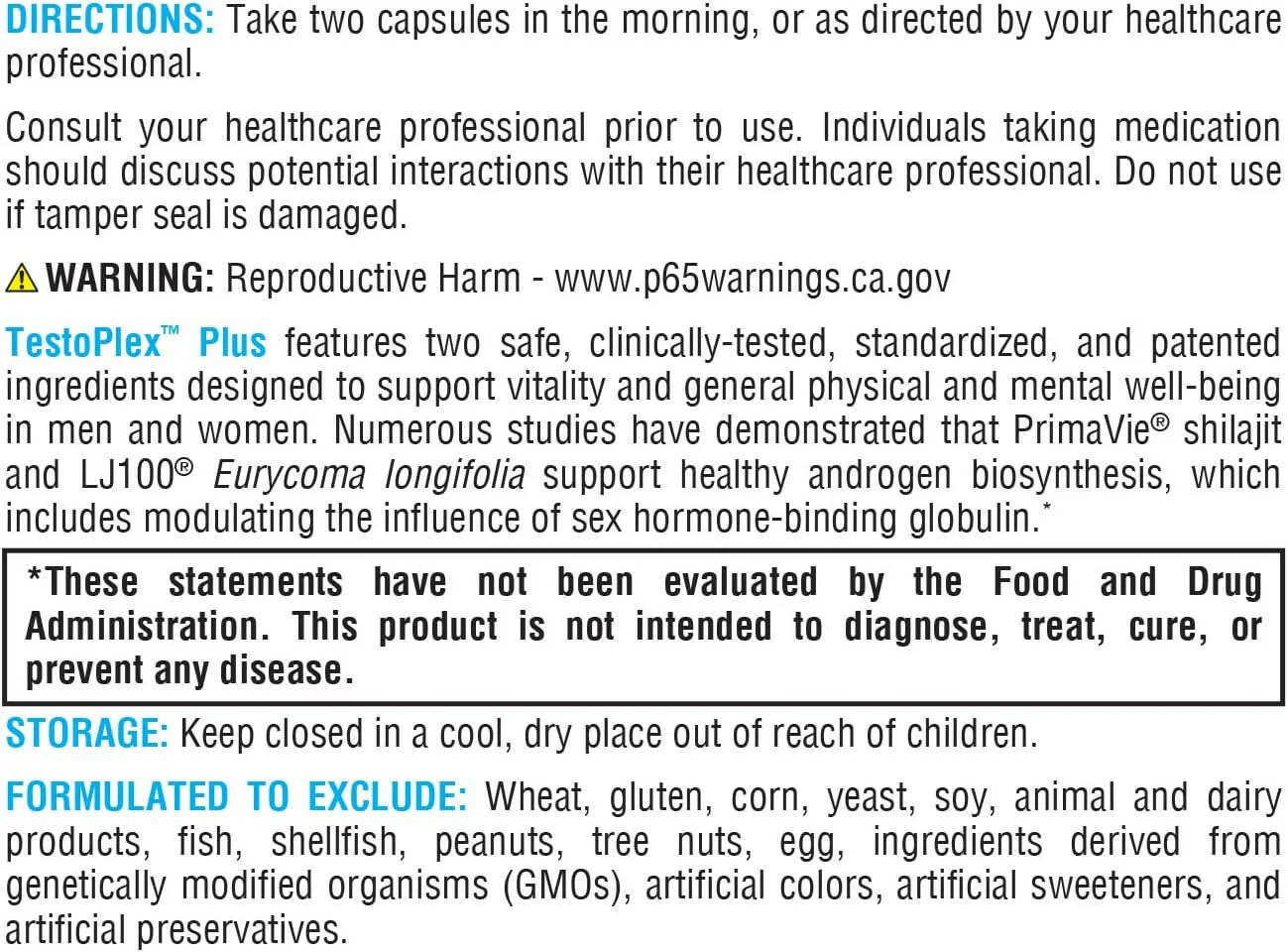 TestoPlex™ Plus | Xymogen® | 60 Capsules - Image 3