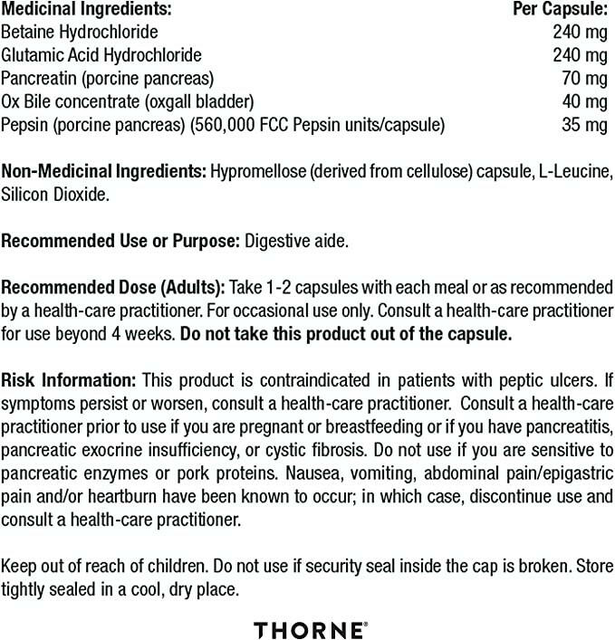 Advanced Digestive Enzymes | Thorne® | 180 Capsules - Image 9