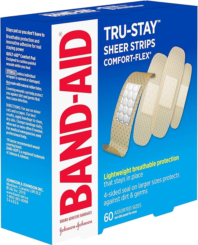 Tru-Stay™ Sheer Strips Comfort-Flex® Bandages | Band-Aid® | 60 or 80 Count - Image 2