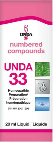 Unda 33 by UNDA® – Homeopathic Drainage & Metabolic Support | 20 mL (0.7 fl oz) - Image 3