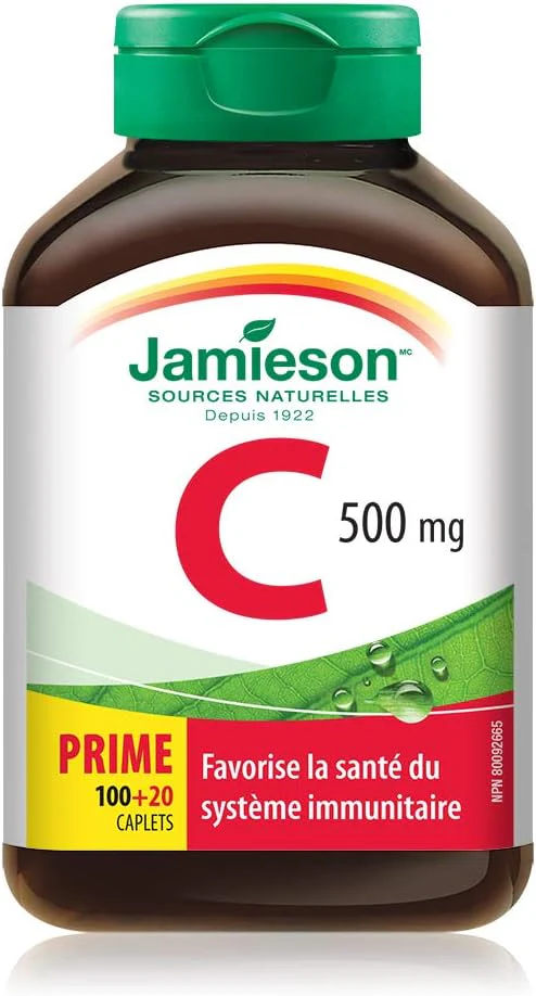 Vitamin C 500 mg | Jamieson™ | 100 Caplets - Image 2