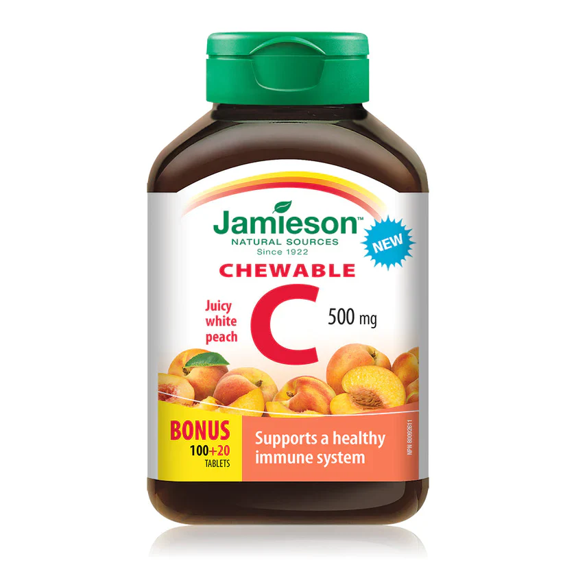 Vitamin C Chewables | Jamieson™ | 120 Chewable Tablets - Image 4
