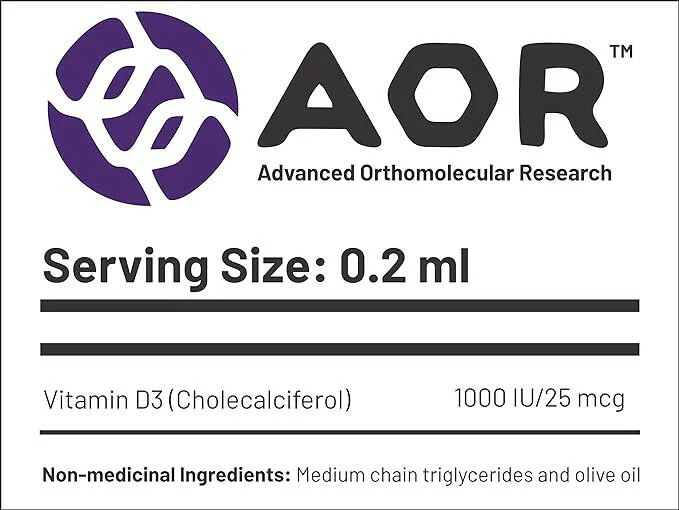 Vitamin D3 Liquid (Adult) | AOR™ | 50mL or 100mL - Image 5
