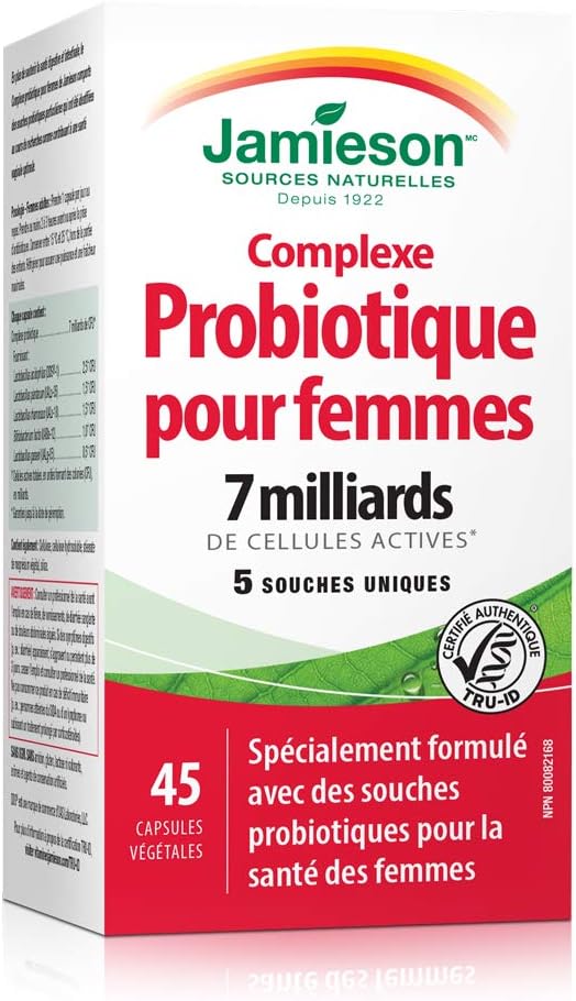 Womens Probiotic Complex | Jamieson™ | 45 Vegetarian Capsules - Image 3