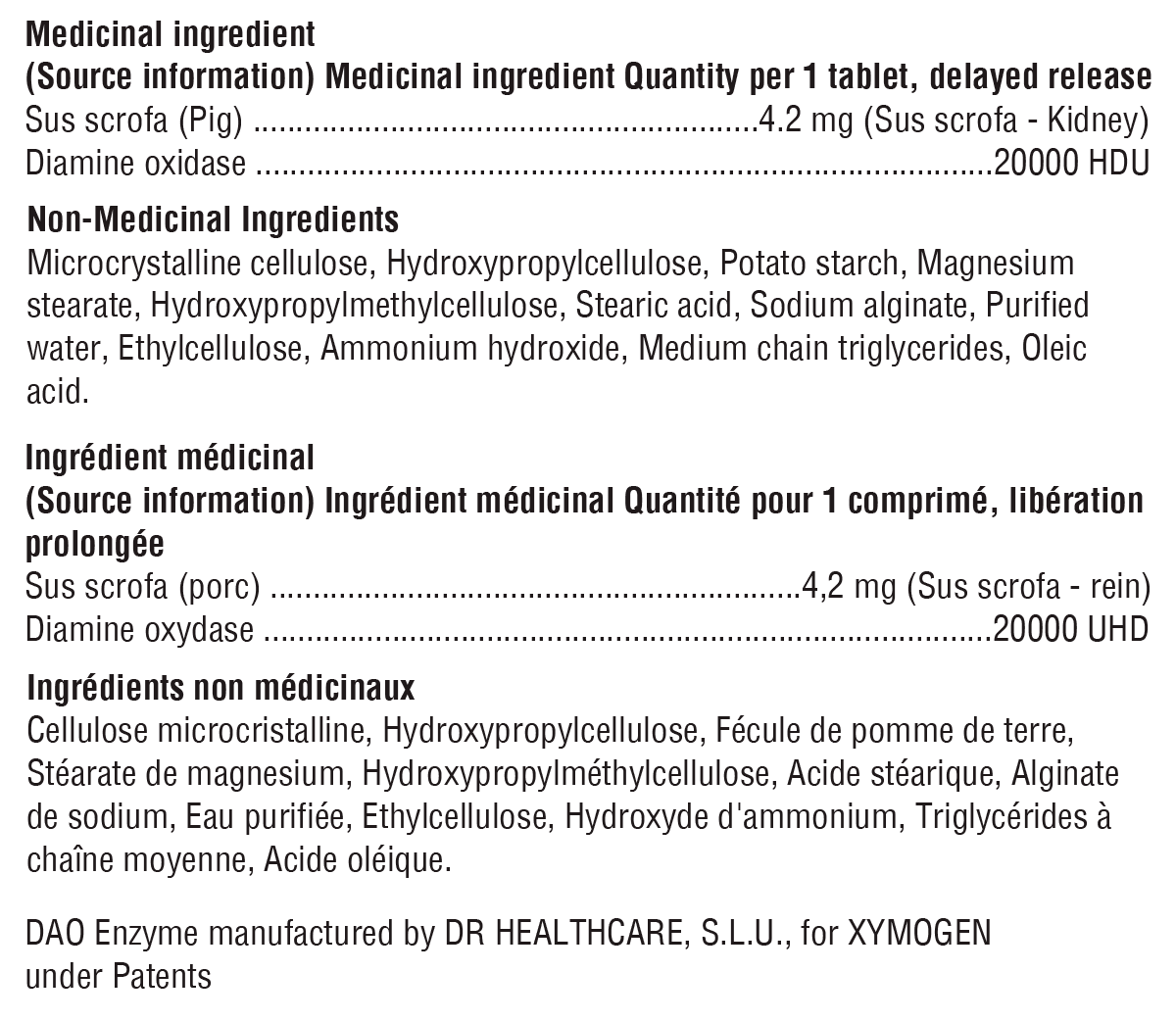 HistoDAO™ by Xymogen® – DAO Enzyme Support for Histamine Metabolism | 60 Tab - Image 3
