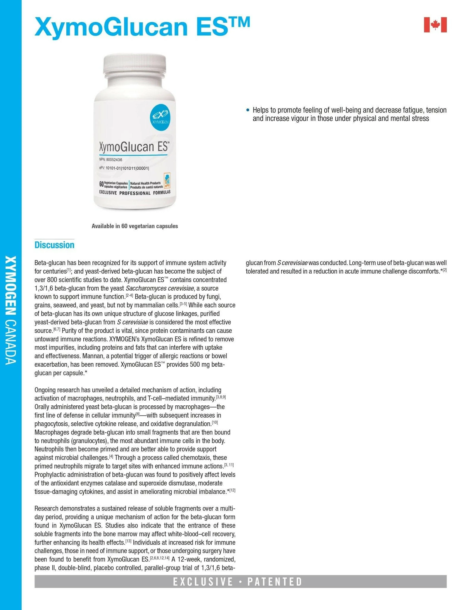 XymoGlucan ES | Xymogen® | 60 Capsules - Image 7